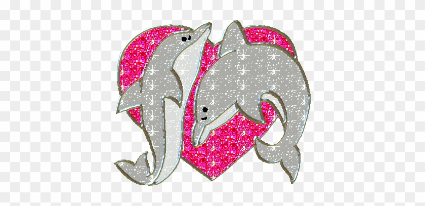Coolest Pictures Of Pink Hearts And Roses Dauphins - Dolphin With Hearts #1330006