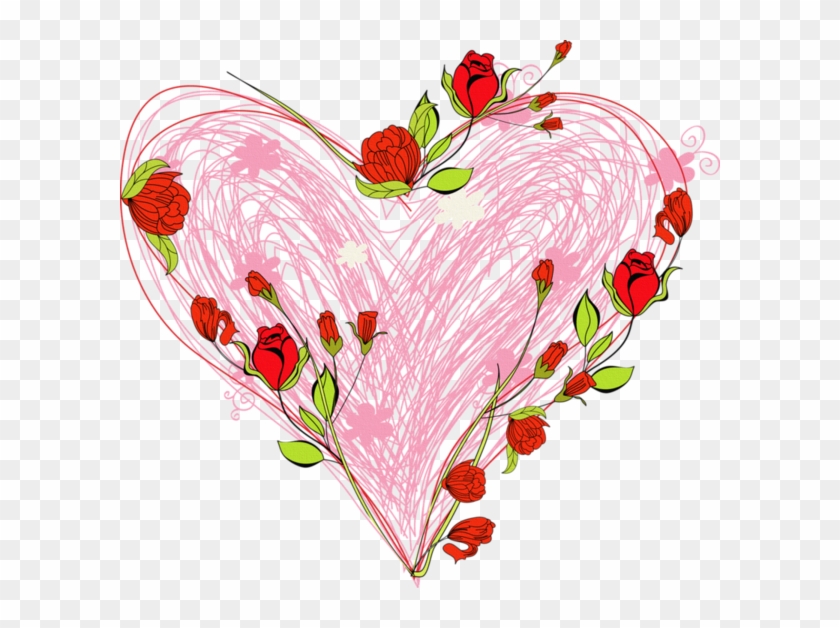 Red Roses And Hearts - Flower #1330023