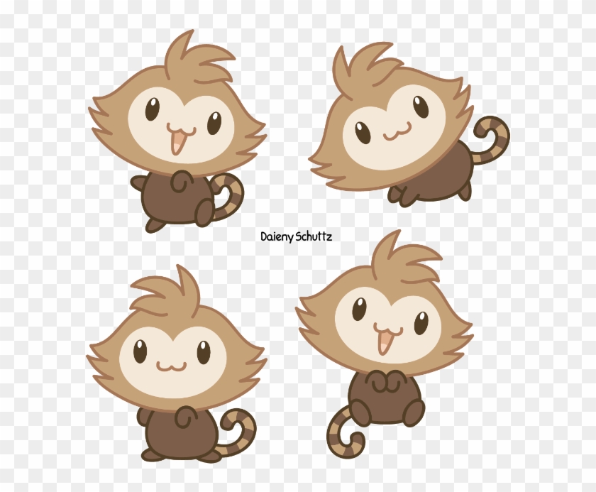 Chibi Buffy Headed Marmoset By Daieny On Deviantart - Kawaii Marmoset #1330084