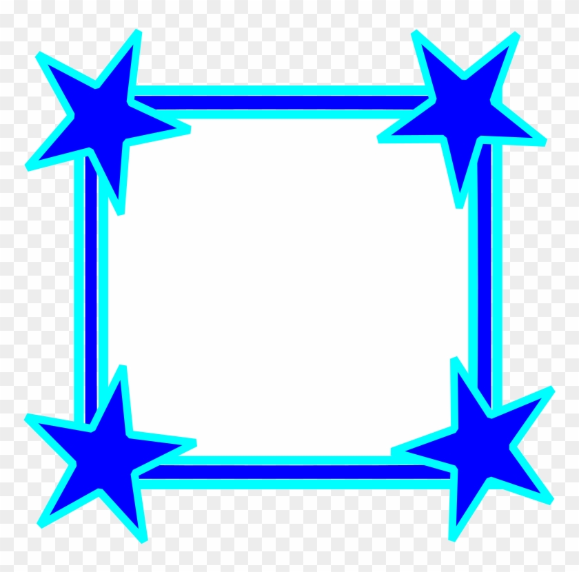 Bright Free Borders - Frame Star Png #1330094