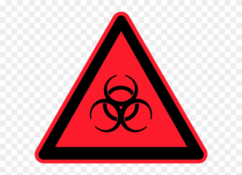 Biological Hazard Chemical Waste Warning Clipart - Red Triangle With Exclamation Point #1330216