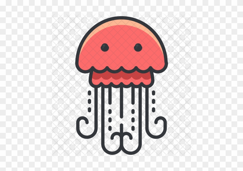 Jellyfish Icon - Illustration #1330287