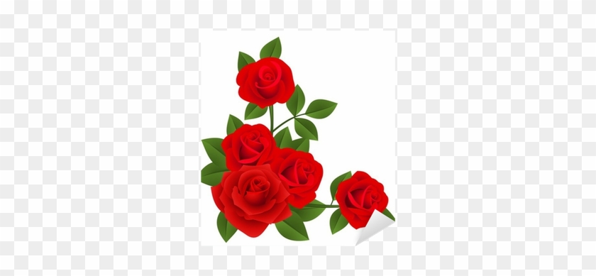 Ramo De Rosas Rojas Vector #1330308