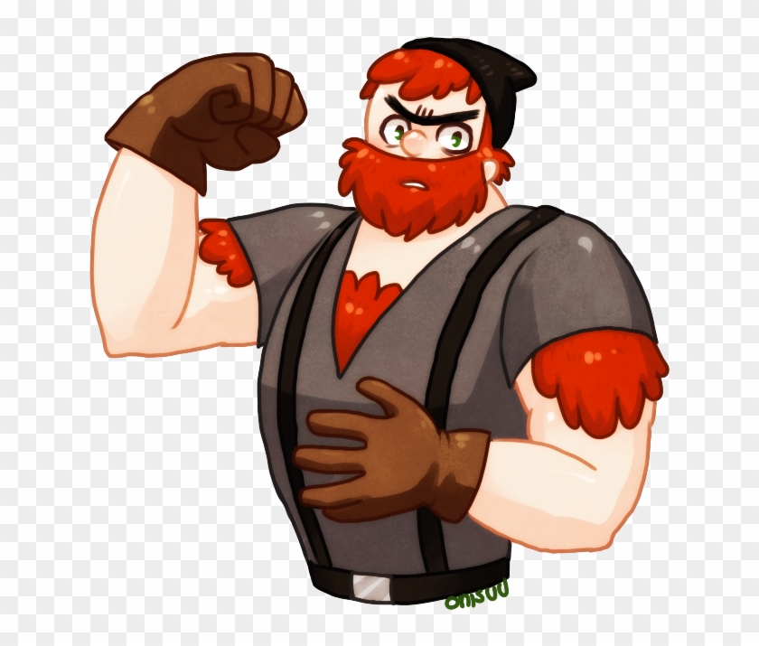 Onsuu Man Finger Fictional Character Facial Hair Cartoon - Gravity Falls Manly Dan #1330483