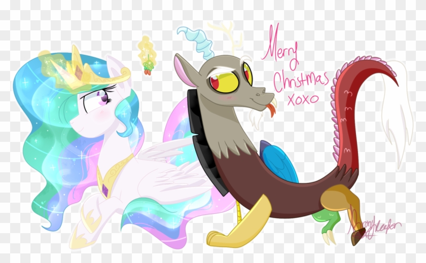 Bronycooper, Christmas, Discord, Dislestia, Female, - Cartoon #1330689