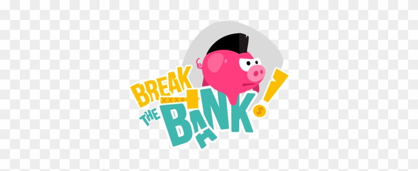 Set Of Flat Shop Building Facades Icons - Break The Bank Pig #1330757