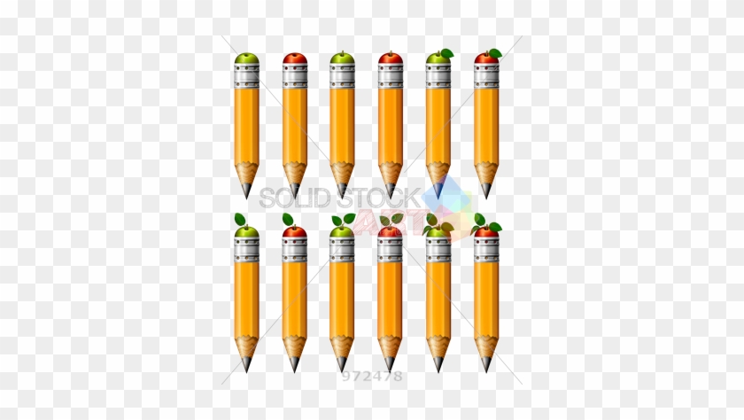 Yellow Crayon Pencil Clipart Free Stock Photo - 12 Pencils Clipart #1330827