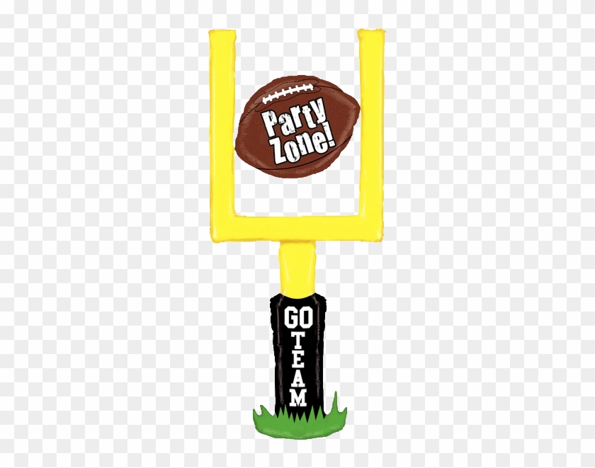 60" Jumbo Football Goal Post Balloon - Party Zone Football Shape 70cm Mylar Balloon #1330844