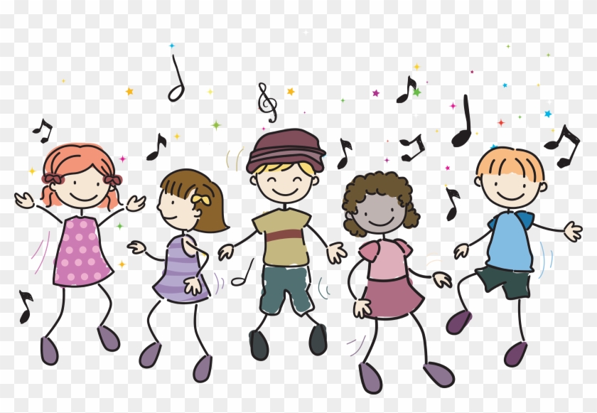 Fun Time Clipart Childrens - Kids Dancing #1330846