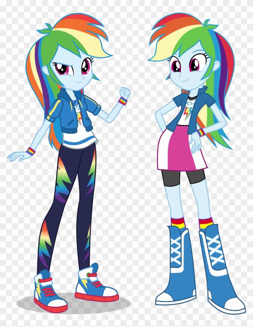 Mewtwo-ex, Boots, Clothes, Comparison, Compression - My Little Pony Equestria Girls Rainbow Dash #1330871