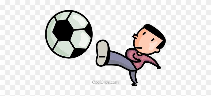 Soccer Player Royalty Free Vector Clip Art Illustration - Soccer Player Royalty Free Vector Clip Art Illustration #1330913