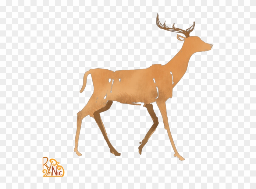 2d Animation Walk Cycle Gif - Deer Walking Animation Gif #1330924