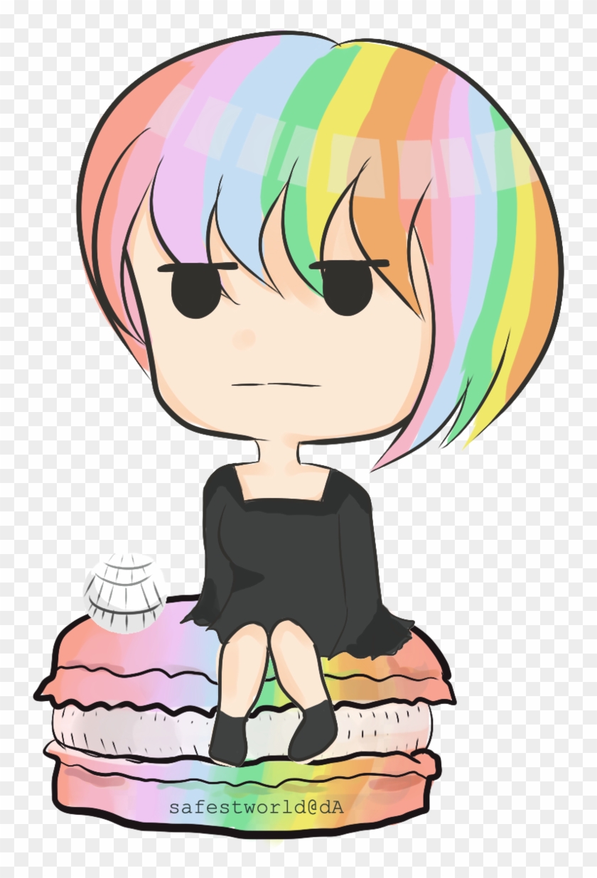 Macaron Clipart Chibi - Cartoon #1330963