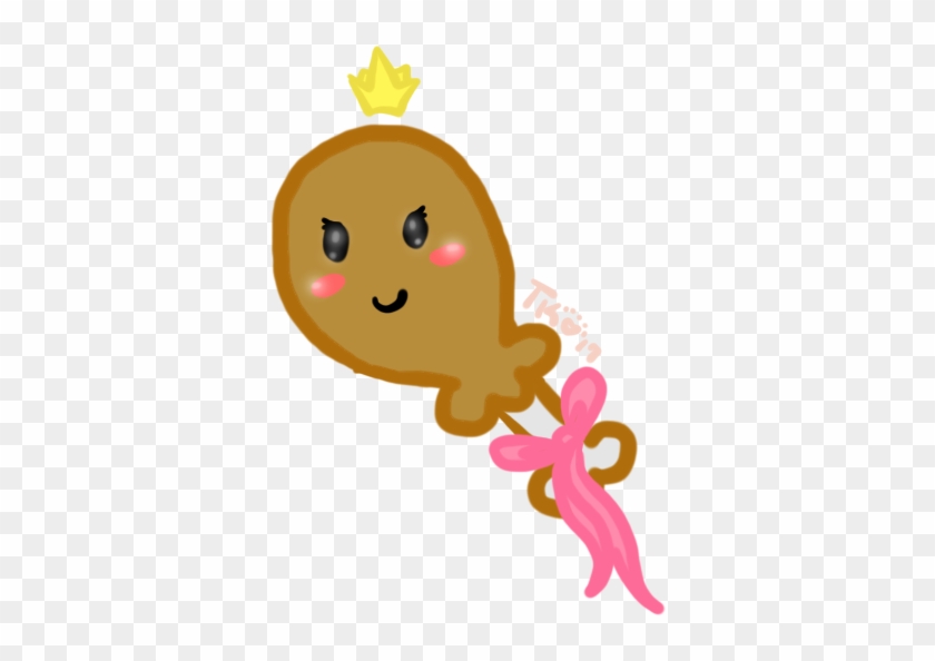 Kawaii Hime Chicken Sticker By Thatkitten - Cartoon #1330966
