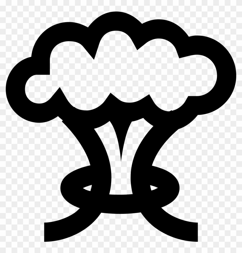 Mushroom Cloud Icon - Mushroom Cloud Icon #1330993