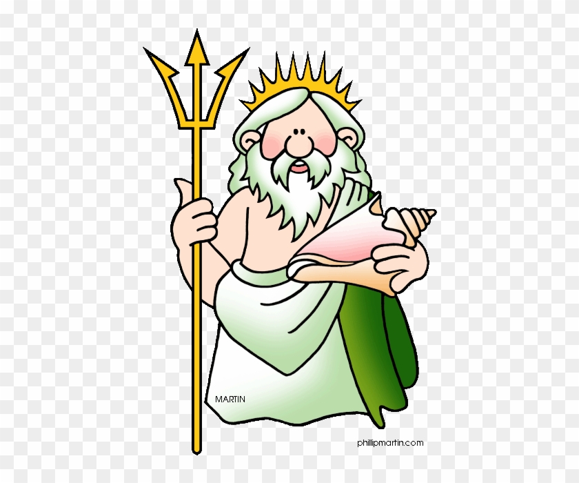 Neptune God Clipart - Roman God Neptune Facts #1331046