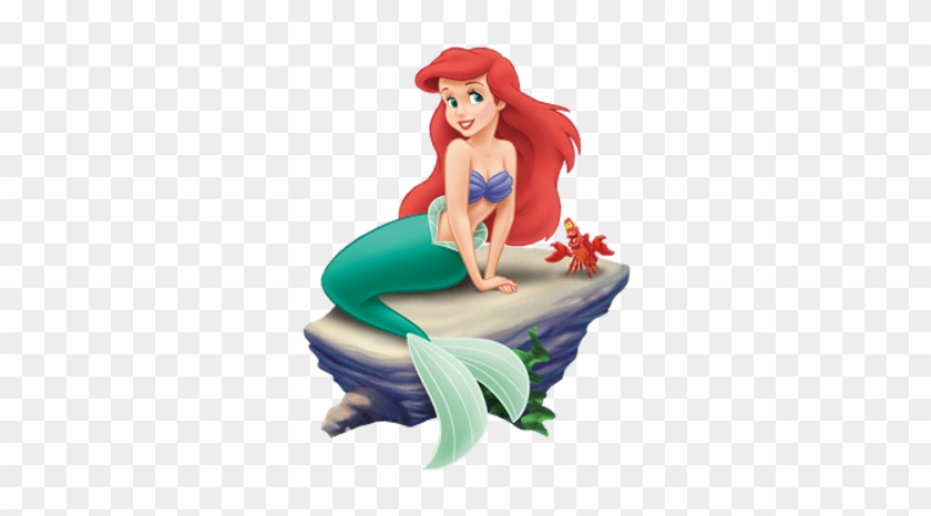 Little Mermaid On Rock - Little Mermaid Png #1331091