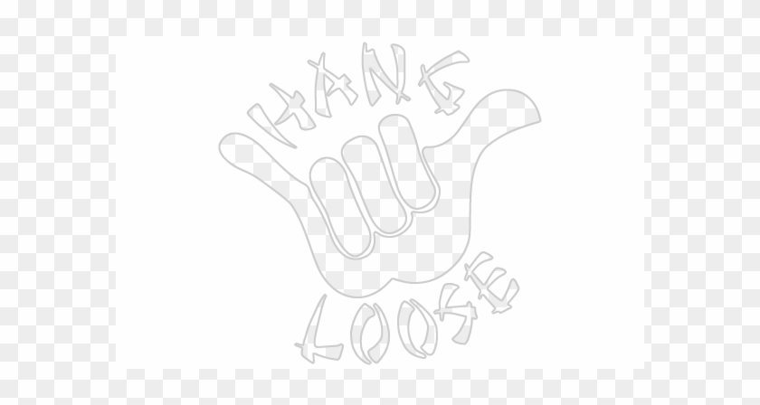 Hang Loose Symbol - Black And White Hang Loose #1331177