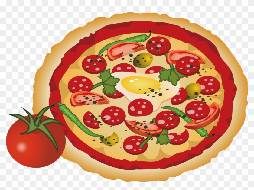 Pizza De Dibujo Clip Art - Pizza Drawing #1331212