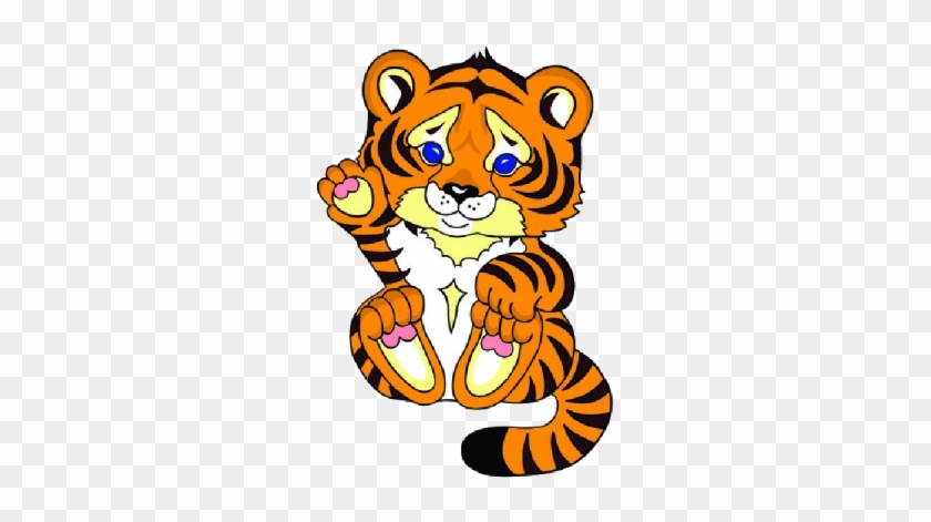 Cute Tiger Clipart The Cliparts - Cartoon Tiger Cub Png #1331318