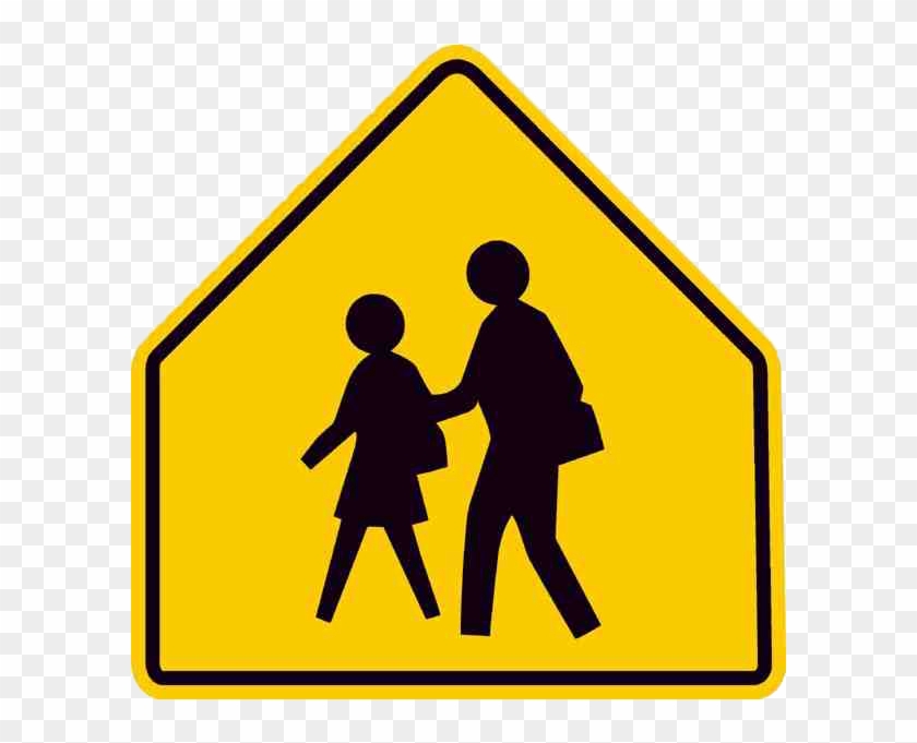 School District And Its Local Police Departments Are - School Zone Road Sign #1331320