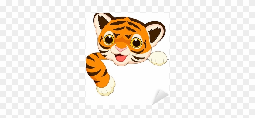 Cute Baby Tiger Cartoon #1331321