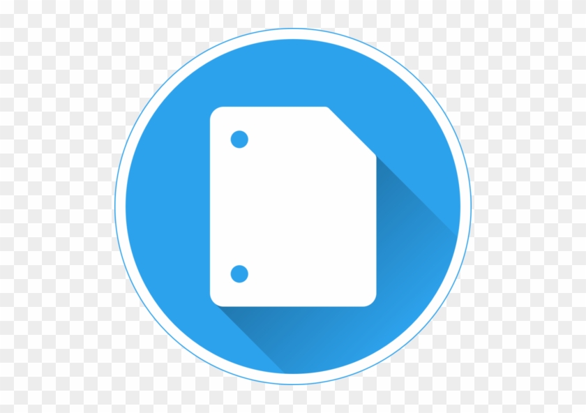 App For Google Docs - Instagram Logo Round Blue #1331360