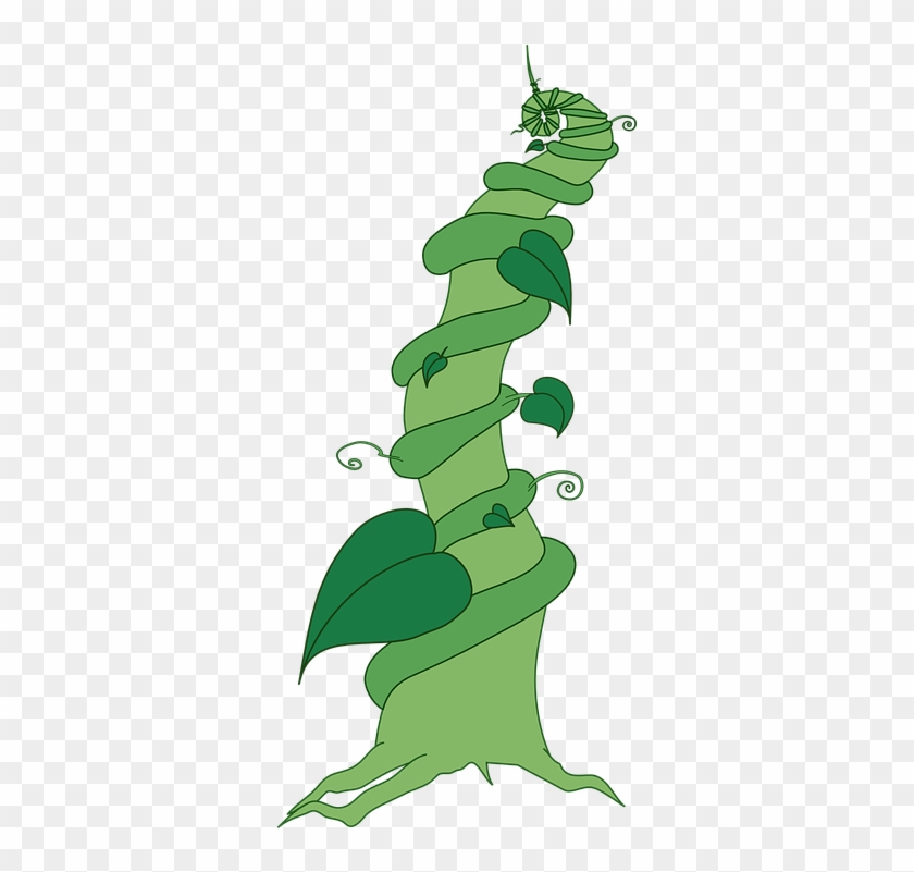 Green Leaves Clipart Beanstalk - Jack And The Beanstalk Clipart #1331396