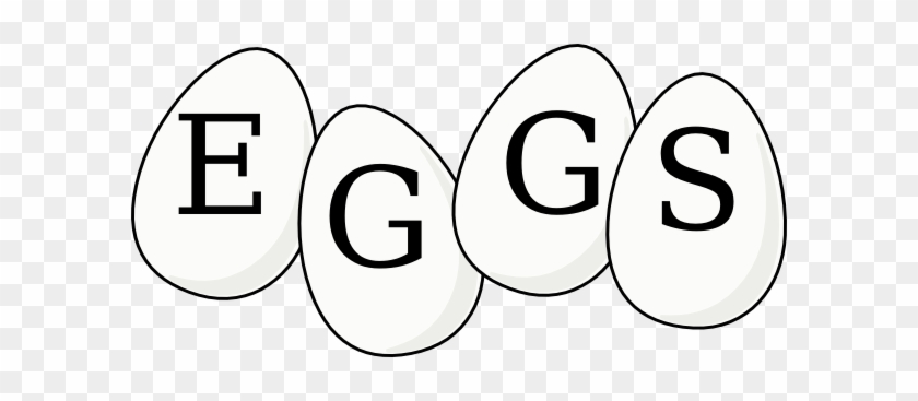Free Eggs Clipart Black And White - Circle #1331428