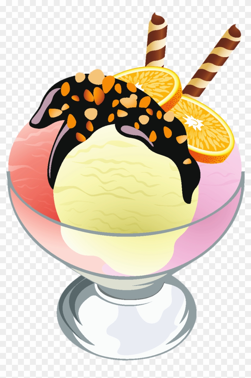 People Clipart Three3779492 Ice Cream Sundae Transparent - All Types Of Ice Cream #1331464