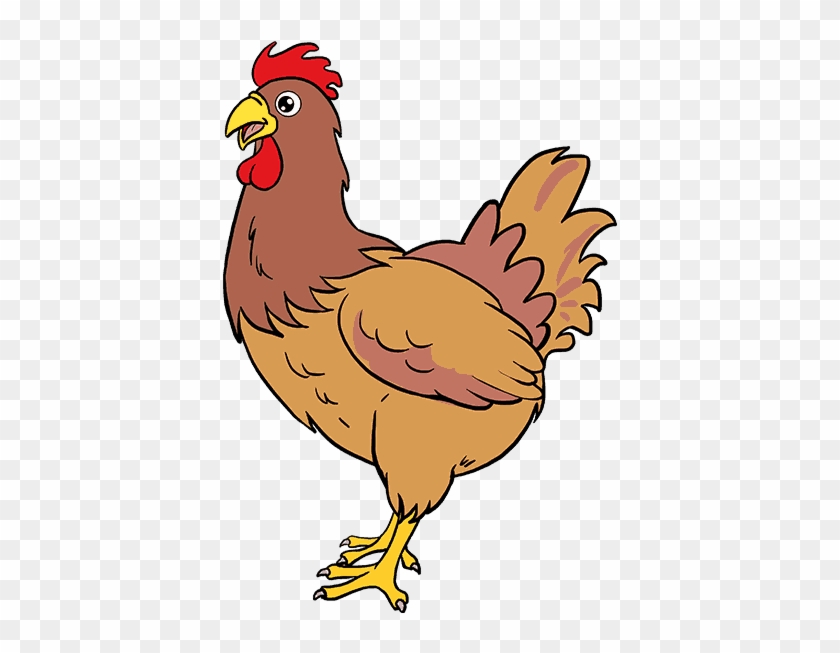 Drawn Chicken Cartoon - Chicken Draw #1331478