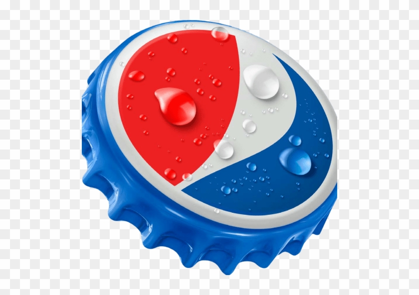 Cropped New Bottle Cap Logo Pepsi Clipped Rev 1 - Pepsi Cap Png #1331641