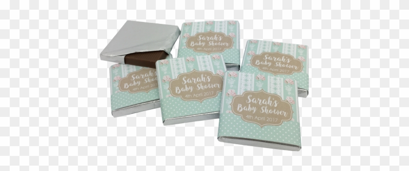 Shabby Chic Personalised Chocolate Baby Shower Favours - Vellum #1331789