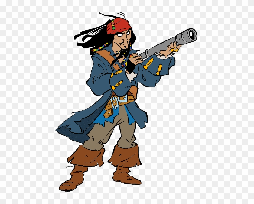 Set Of Cartoon Pirates - Jack Sparrow Clip Art #1331834