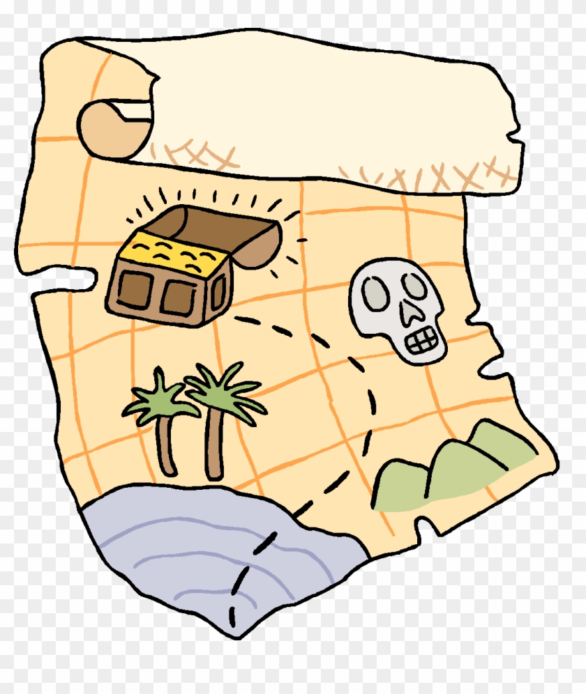 cartoon treasure map