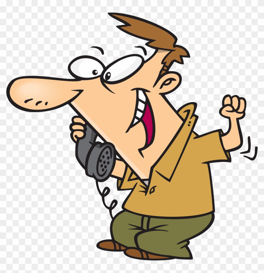 Answering The Phone Clipart - Imagenes De Discurso Indirecto #1331906