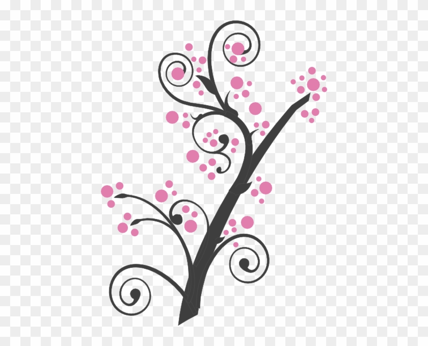 How To Set Use Grey Tree Branch Svg Vector - Cherry Blossom Png Clipart #1331987
