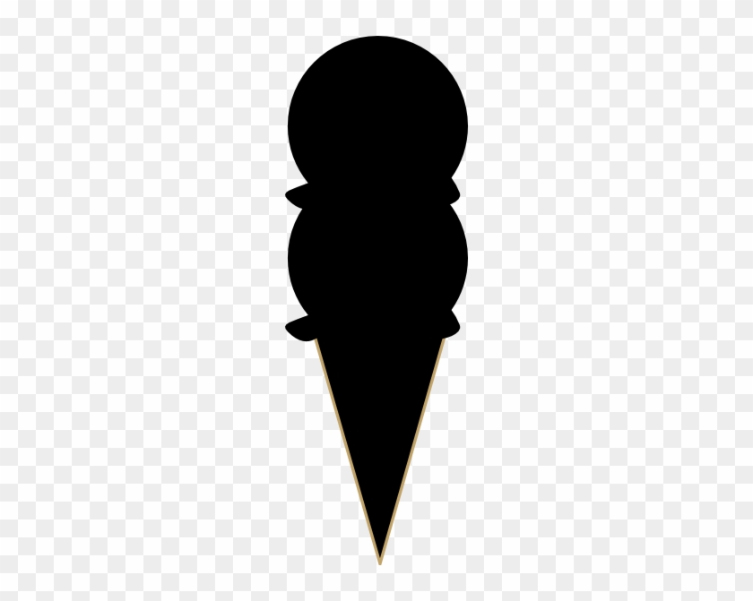Ice Cream Clipart Silhouette - Clip Art #1332068