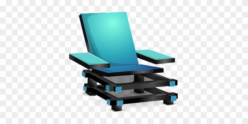 Chair, Blue, Furniture, Armchair - Picnic Table #1332201