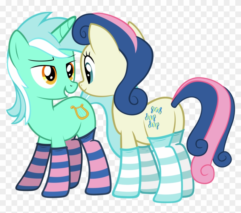 Fluffytuli, Bedroom Eyes, Bon Bon, Clothes, Lesbian, - Bon Bon And Lyra #1332220