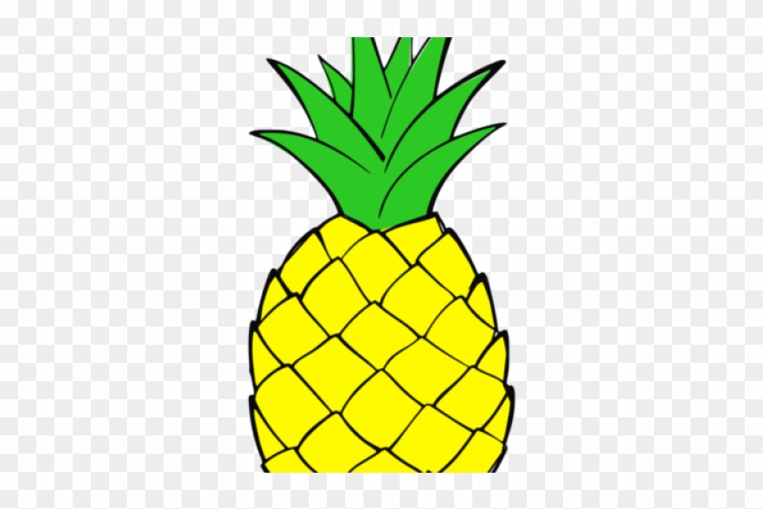 Pineapple Clipart Christmas - Pineapple Outline #1332249