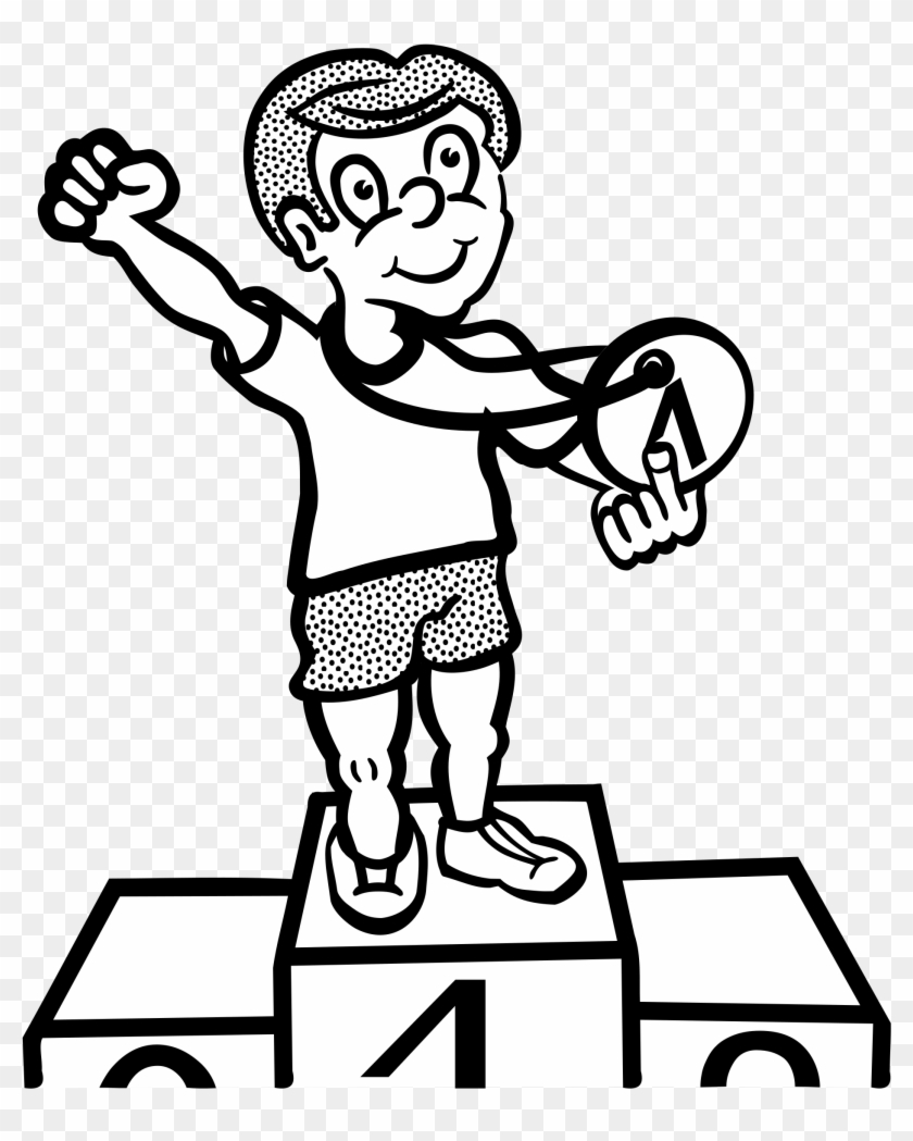 Clipart Winner Lineart Rh Openclipart Org Clip Art - Win Black And White Clipart #1332308