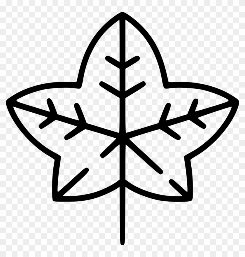 Drawn Ivy Svg - Snowflake Simple #1332330