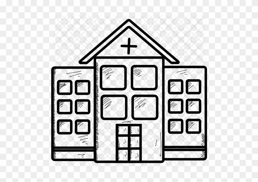 Hospital Icon - Building #1332341