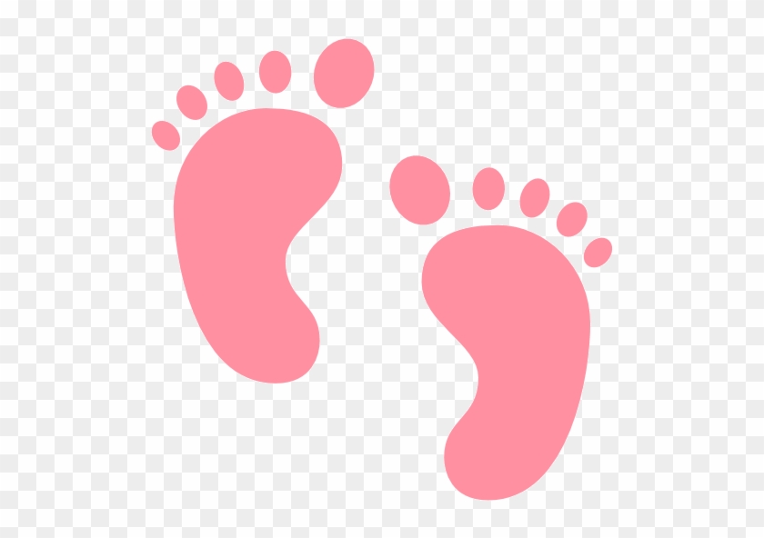Pin Pink Baby Footprints Clipart - Godmother Proposal Gift, Ask Godmother, Will You Wish #1332399