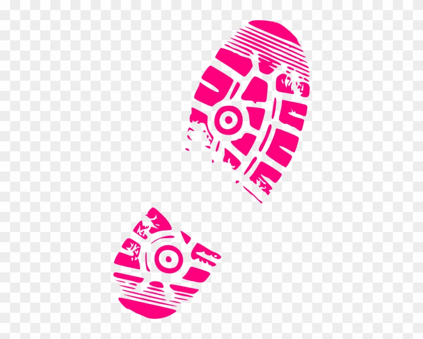 Running Shoe Footprint Clip Art - Shoe Print Clip Art #1332408