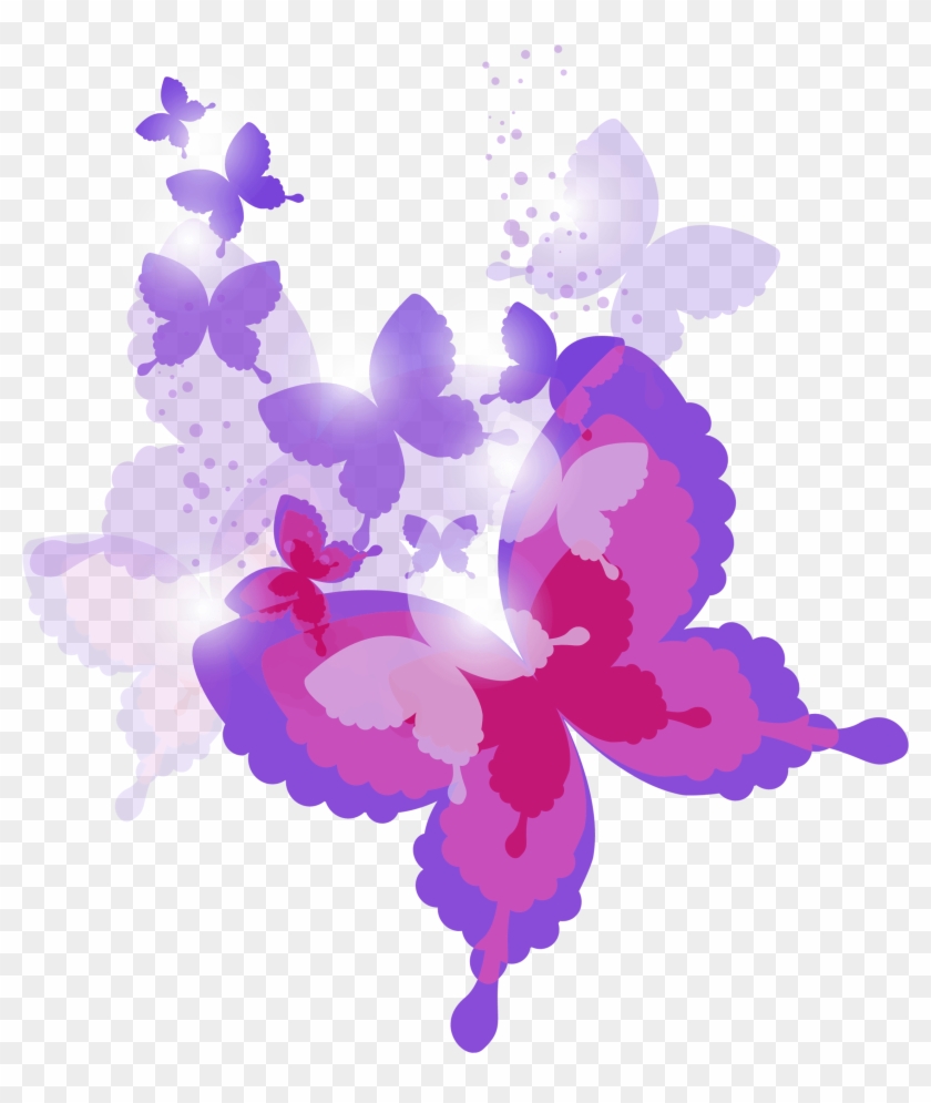 Pink Butterfly Clipart Png #1332415