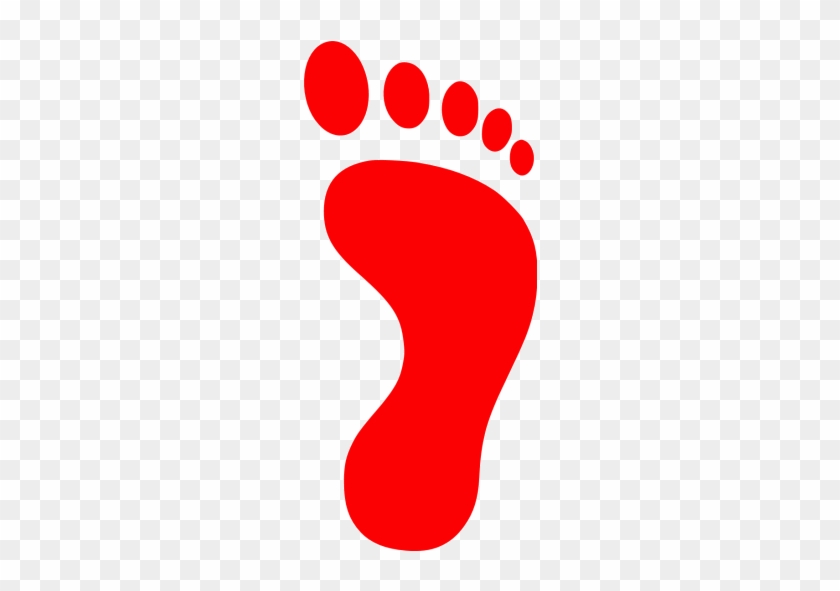Footprint Clipart Right Foot - Footprint Logo Png #1332421