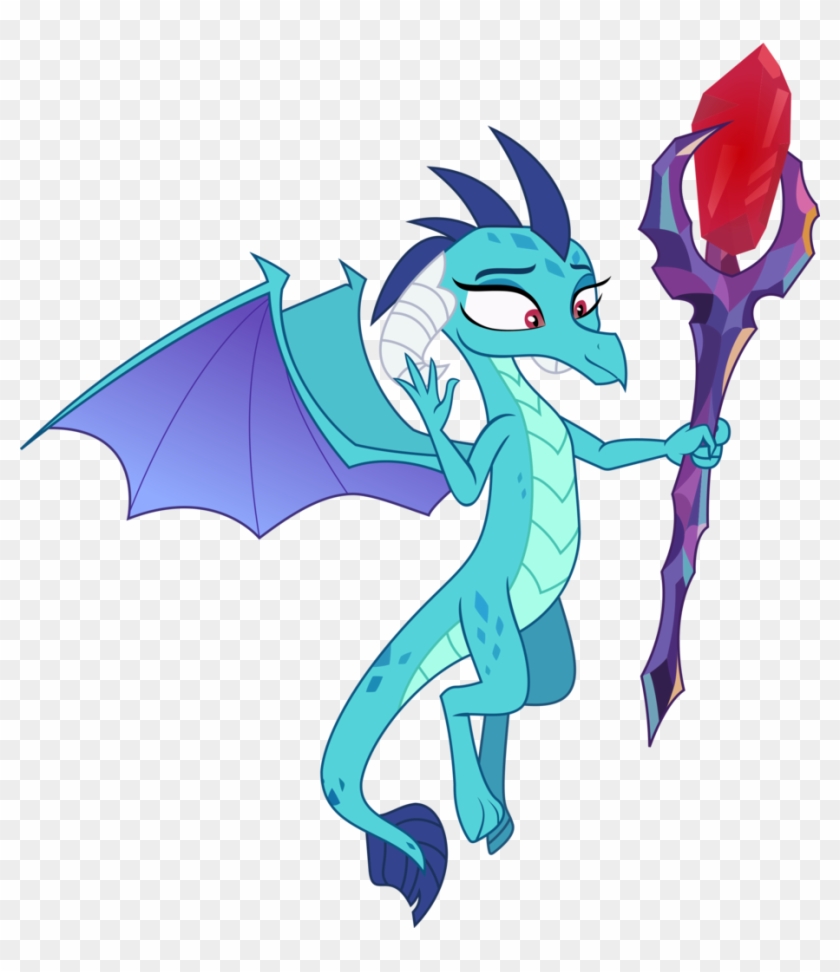 Bluetech, Bloodstone Scepter, Dragon, Dragon Lord Ember, - My Little Pony Dragon Lord #1332460