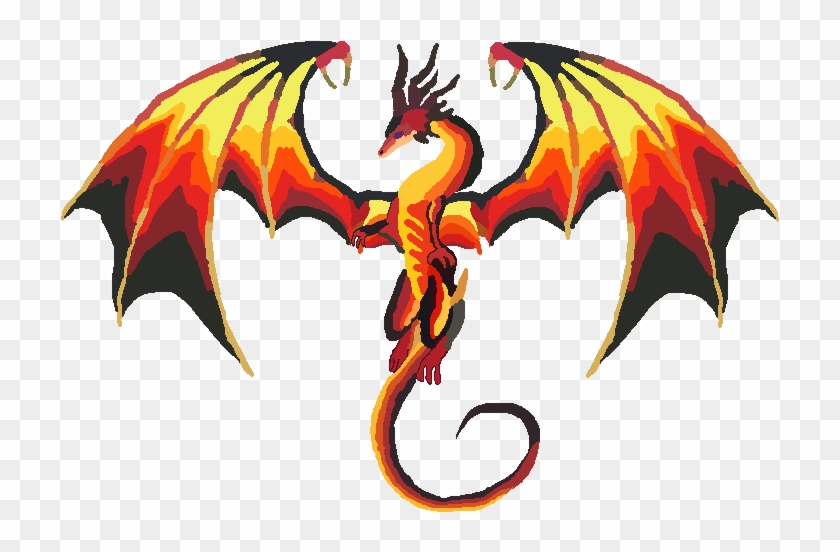 I Usually Don't Do Flying Dragons So This Was A Twist - Fire Dragon With Wings #1332462